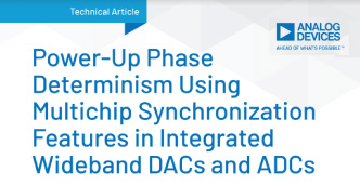 Power up phase determinism using multichip synchronization.