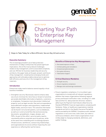 Charting Your Path to Enterprise Key Management